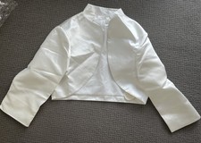 IVORY Satin Wedding 3/4 Sleeve