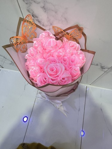 Ribbon flower bouquet - ribbon,