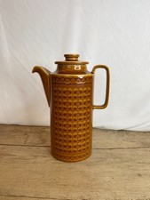 Vintage Hornsea Orange Brown Saffron Tall Coffee Pot Good Condition