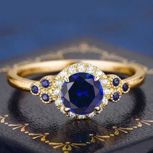 Round cut blue - ct,