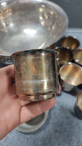 Vintage silver plate punch - vintage,