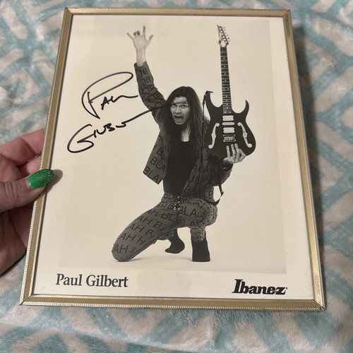 Paul gilbert signed - signed, photo