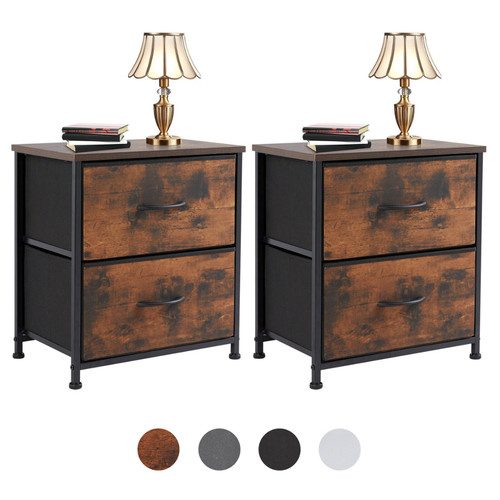 2pcs nightstand end table side - 2pcs,