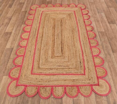 Scallop rug jute carpet - scallop,