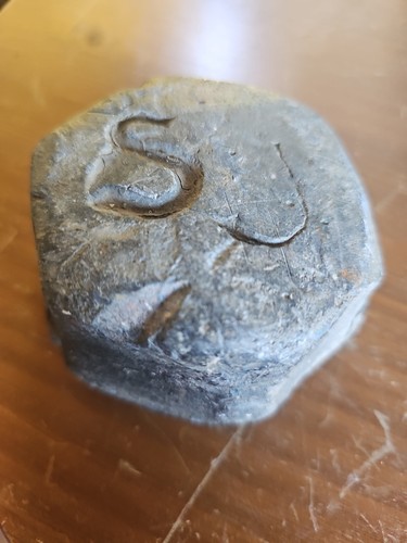 Vintage lead ingot - sj,
