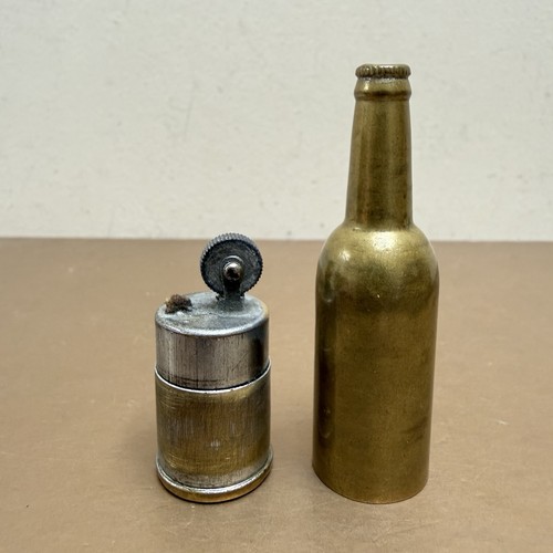 Brass bottle petrol - bottle,