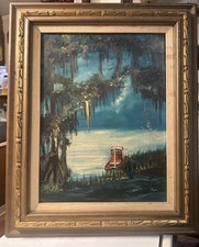 LOUISIANA Swamp Boat In Bayou