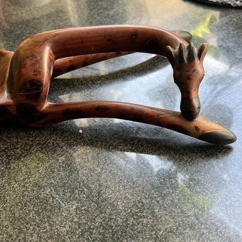 Hand carved wooden sitting - hand,