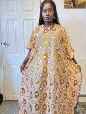 Velvet Lace African Bubu Dress
