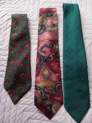 Vtg joblot men ties silk - vtg, 3x