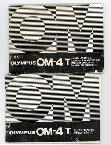 Olympus instruction - om-4t,