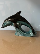 Poole Pottery England Dolphin Figurine Ceramic Ornament 28cm