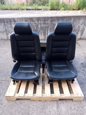 Mercedes 190e 190d W201 Black Leather Seats Interior 