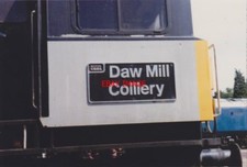 PHOTO  NAMEPLATE CLASS 58 LOCO NO 58028 DAW MILL COLLIERY