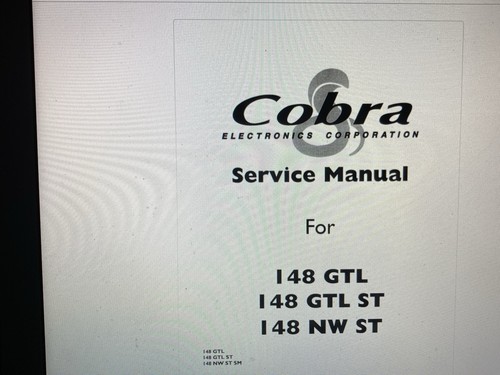 Cobra 148gtl service manual - 148gtl,