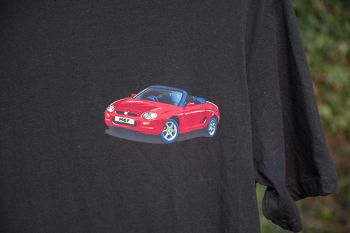 Red mgf car print - red,