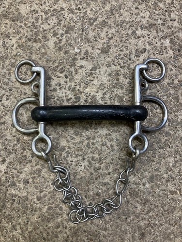 Rubber pelham with curb - pelham,
