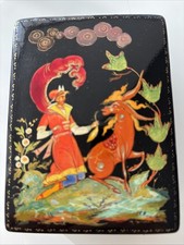Russian Lacquer Box Fedoskino 100% hand work