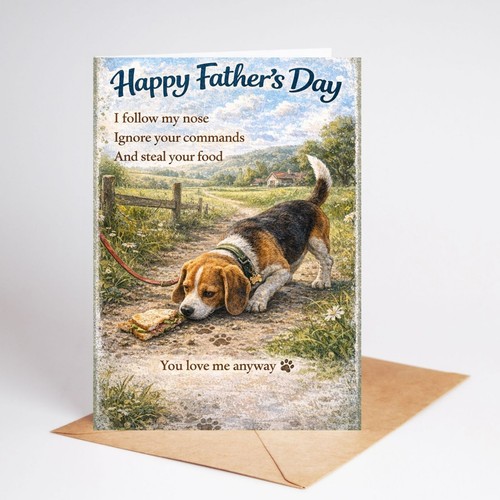 Funny rude card - rude, fathers