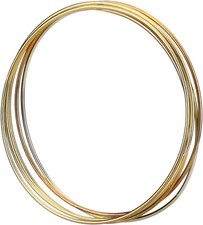5 Pack Gold Metal Rings Hoops