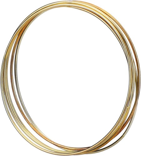 Pack gold metal rings hoops - pack,