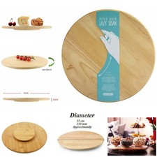 Rubberwood Rotating Lazy Susan