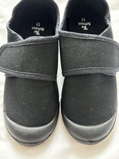Black School PE Plimsolls. Size 11. Never Worn