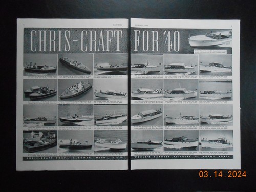 1940 chris craft - 1940, ad