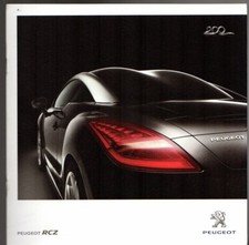 Peugeot RCZ 2010 UK Market Launch 12pp Brochure Sport GT 1.6 THP 156 200 2.0HDi