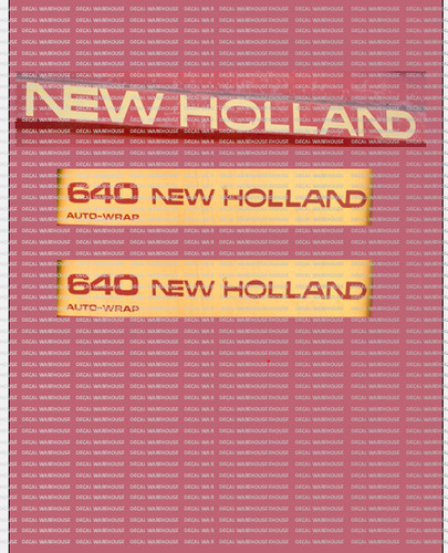 New holland 640 baler sticker - holland,