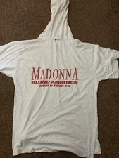 MADONNA Vintage Blonde Ambition Tour T Shirt 1990 - Size M - RARE