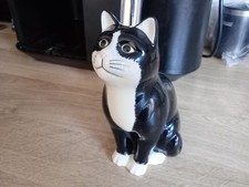 Quail Pottery Cat Figurine -