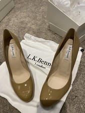 LK Bennett Ladies Shilo Taupe Court Shoe Size 37.5 Brand New