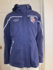Joules Badminton Horse Trials Jacket Womens 10 Blue Stable Riding Equestrian
