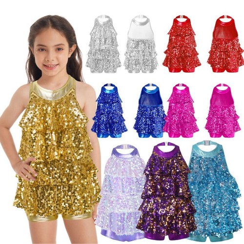 Girls shiny sequins - shiny, halter