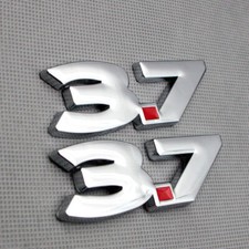2Pcs Metal Ford Mustang 3.7