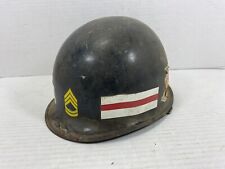 US M1 Steel Helmet Shell, with Gunnery Department Decals