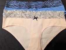 Ex catalogue Knickers, Pack Of 2, Size 14, lace trim Brazilian.