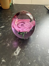 2x Vinatge Glass Paperweights