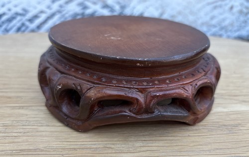 Chinese resin carved - chinese, round