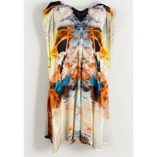 Abstract Silk Blend Tunic