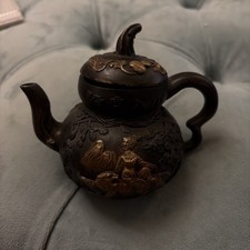 Antique Chinese bronze teapot