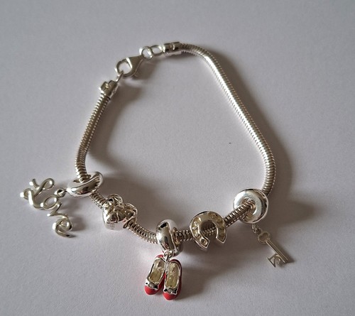 Truth silver charm bracelet - silver,
