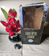 Vintage Fiber Optic Animated Flower Lamp Multicoloured Snowtime Boxed Christmas