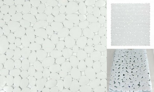 Pebble bath mat white - pebble,
