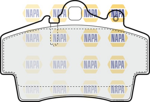 Brake pads set front - napa, fits