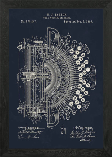 Type writing machine 1897