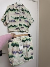 Zara 2 piece purple cream