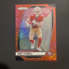 RICKY PEARSALL 2024 PANINI PRIZM #383 ROOKIE RED SHIMMER RC 20/35 SF 49ERS 