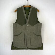 Bob Parratt Tweed Shooting Vest Mens Medium Green Country Sporting Waistcoat